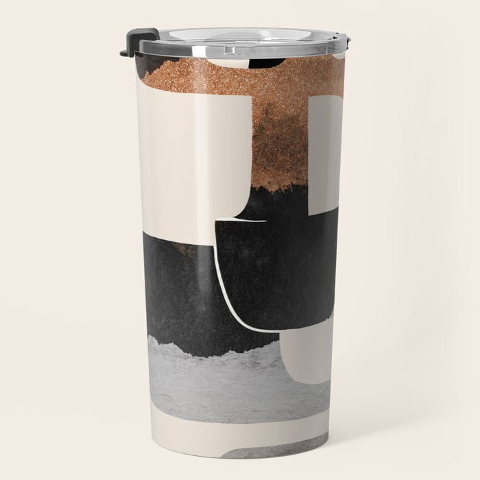 Modern Abstract Shapes 105 Travel Mug Gallery Image 3