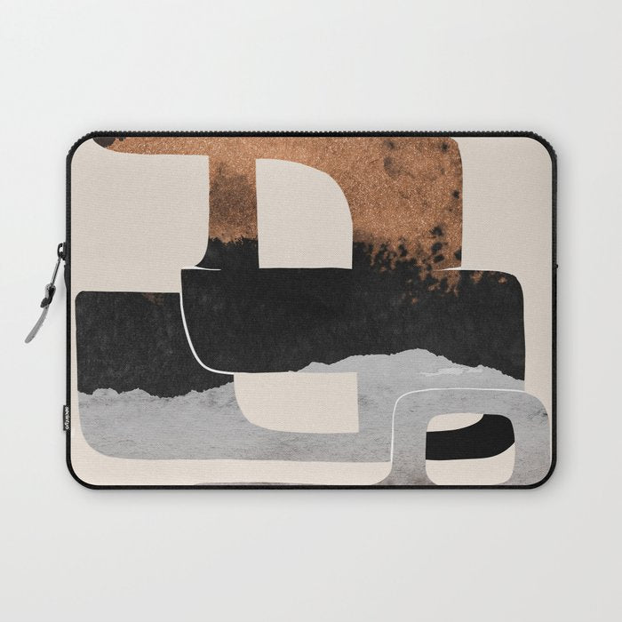 Modern Abstract Shapes 105 Laptop Sleeve Gallery Image 1