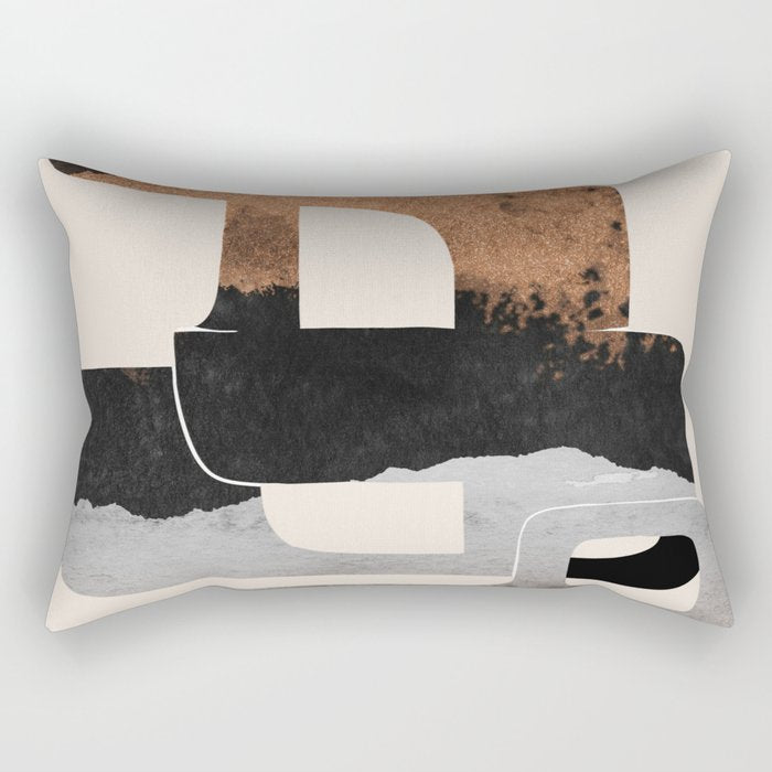 Modern Abstract Shapes 105 Rectangular Pillow Gallery Image 1