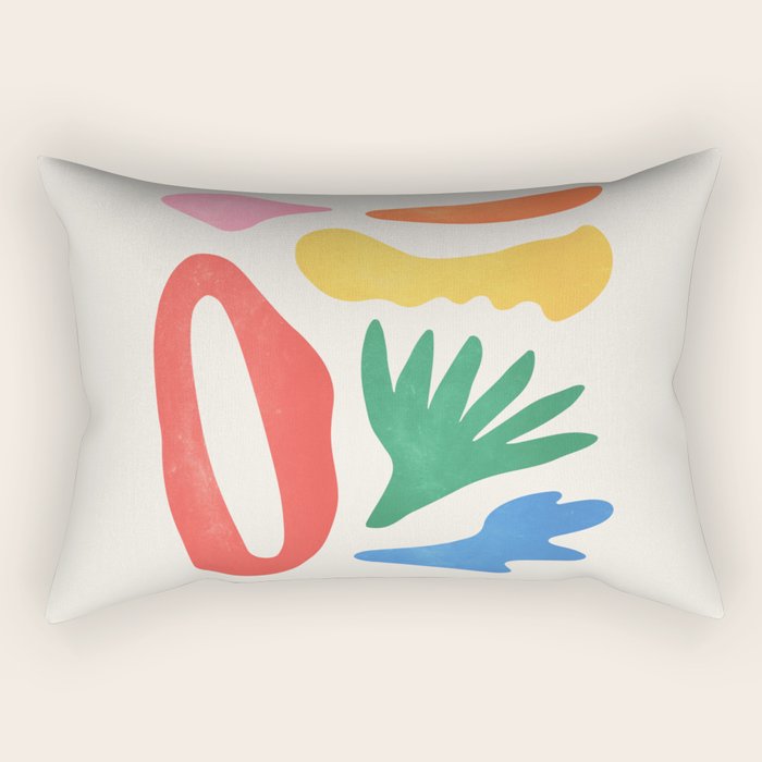 Collage I: Matisse Color Series | Mid-Century Edition Rectangular Pillow Gallery Image 1