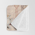 Moroccan Traditional Carpet Arwtork 11 Throw Blanket Gallery Image 3