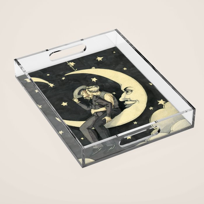Paper Moon  Acrylic Tray Gallery Image 1