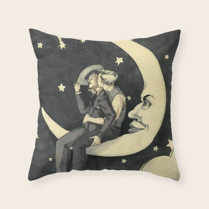 Paper Moon  Throw Pillow Gallery Image 6