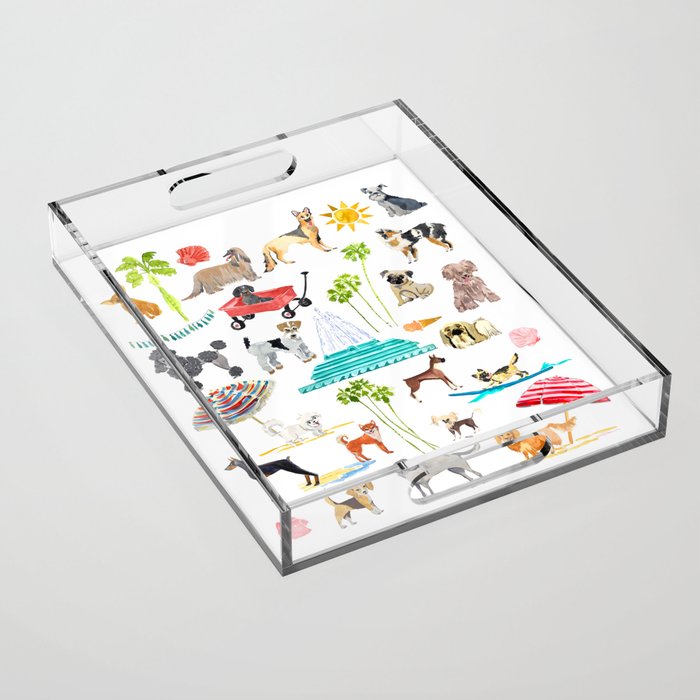 Doggie Days Acrylic Tray Gallery Image 1
