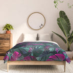 Tropical Monstera Leaf Garden Comforter Gallery Image 3