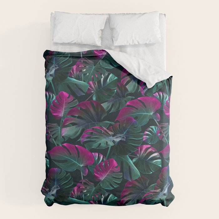 Tropical Monstera Leaf Garden Duvet Cover Gallery Image 1