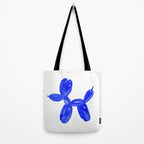 Balloon Dog Navy Blue  Tote Bag Gallery Image 2