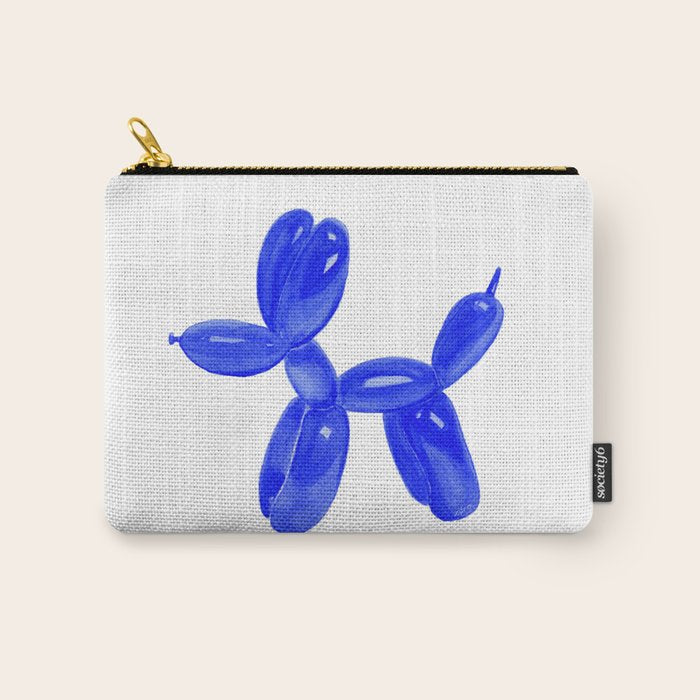 Balloon Dog Navy Blue  Carry All Pouch Gallery Image 1