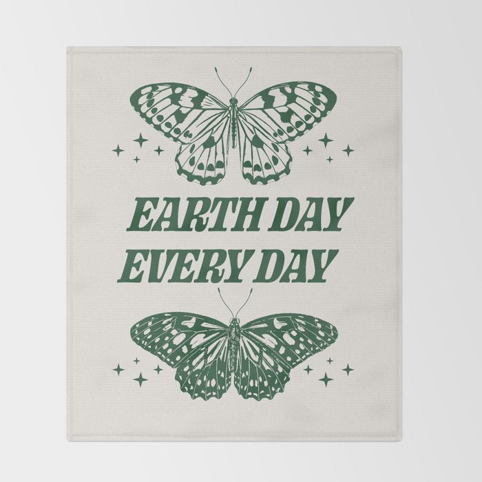 Earth Day Every Day Throw Blanket Gallery Image 2
