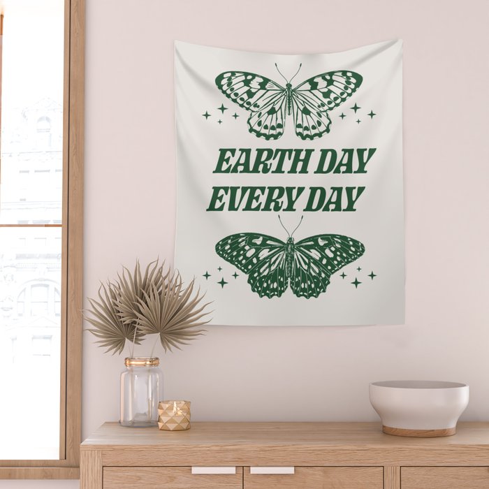 Earth Day Every Day Wall Tapestry Gallery Image 2