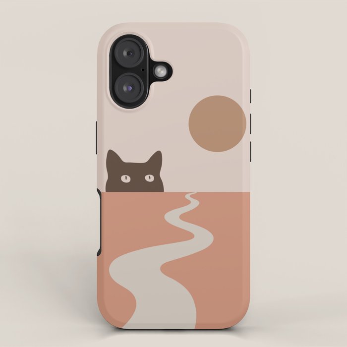 Cat Landscape 16 iPhone Case Gallery Image 1