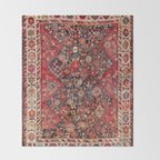 Qashqaâi Fars Southwest Persian Nomad Rug Print Throw Blanket Gallery Image 2