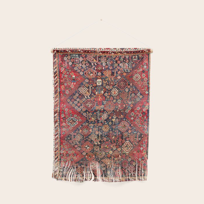 Qashqaâi Fars Southwest Persian Nomad Rug Print Wall Hanging Gallery Image 1