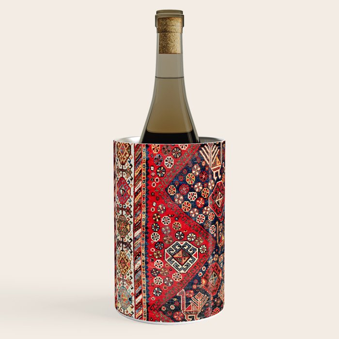 Qashqaâi Fars Southwest Persian Nomad Rug Print Wine Chiller Gallery Image 2