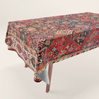 Qashqaâi Fars Southwest Persian Nomad Rug Print Tablecloth Gallery Image 1