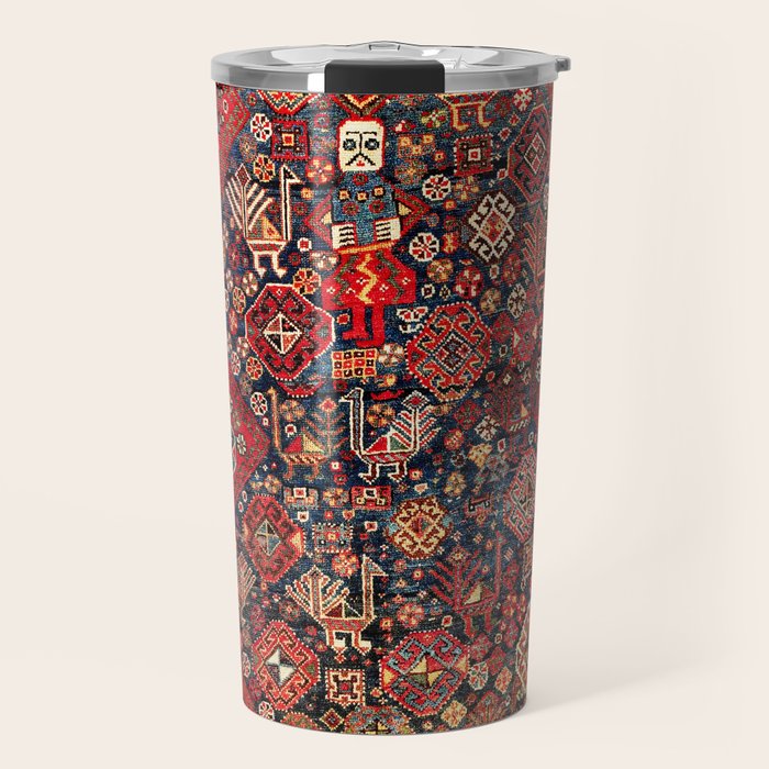 Qashqaâi Fars Southwest Persian Nomad Rug Print Travel Mug Gallery Image 1