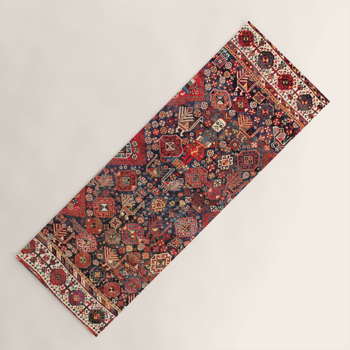 Qashqaâi Fars Southwest Persian Nomad Rug Print Yoga Mat Gallery Image 1