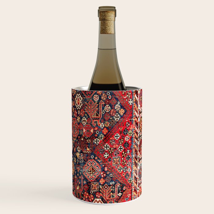 Qashqaâi Fars Southwest Persian Nomad Rug Print Wine Chiller Gallery Image 3