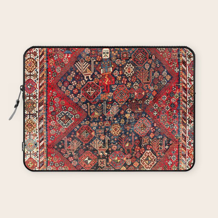 Qashqaâi Fars Southwest Persian Nomad Rug Print Laptop Sleeve Gallery Image 1