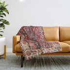 Qashqaâi Fars Southwest Persian Nomad Rug Print Throw Blanket Gallery Image 1