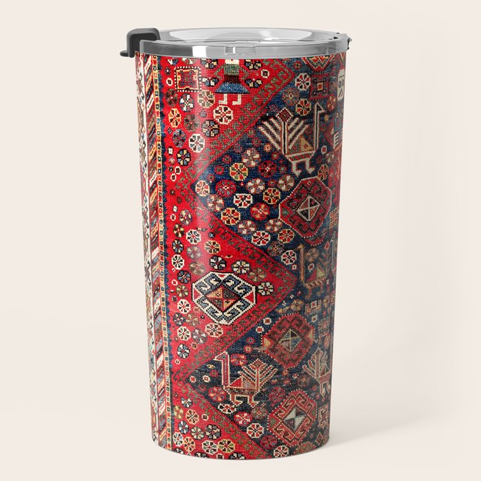 Qashqaâi Fars Southwest Persian Nomad Rug Print Travel Mug Gallery Image 3