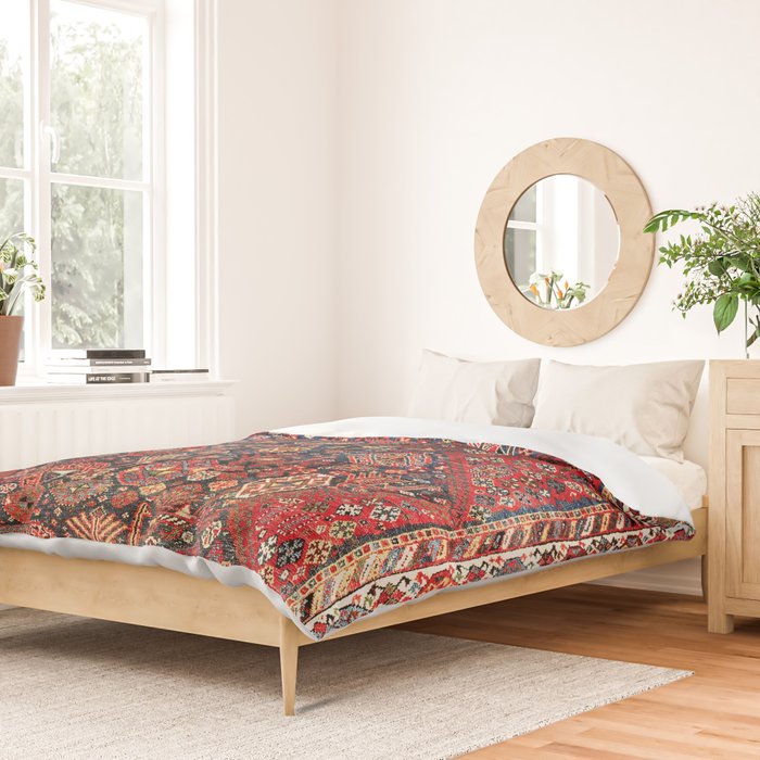 Qashqaâi Fars Southwest Persian Nomad Rug Print Duvet Cover Gallery Image 2