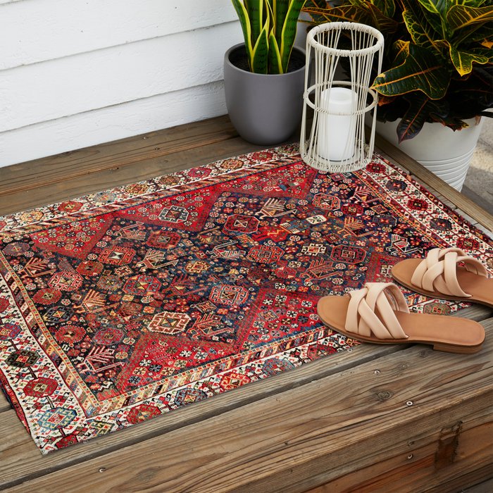 Qashqaâi Fars Southwest Persian Nomad Rug Print Outdoor Rug Gallery Image 2