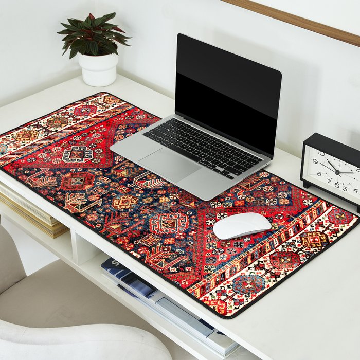 Qashqaâi Fars Southwest Persian Nomad Rug Print Desk Mat Gallery Image 2