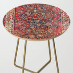 Qashqaâi Fars Southwest Persian Nomad Rug Print Side Table Gallery Image 2