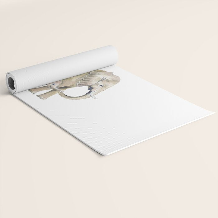 Mom and Baby Elephant 2 Yoga Mat Gallery Image 2