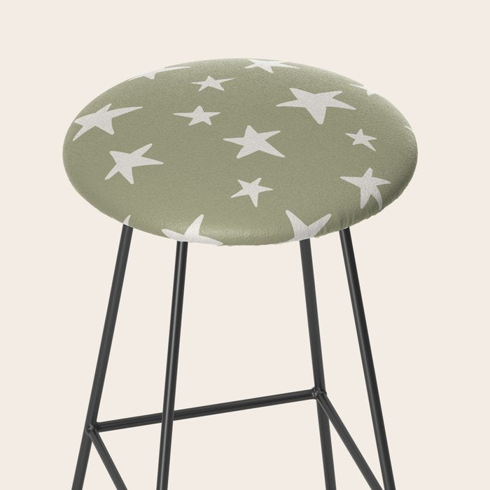 Stars Sage Green Stool Gallery Image 2