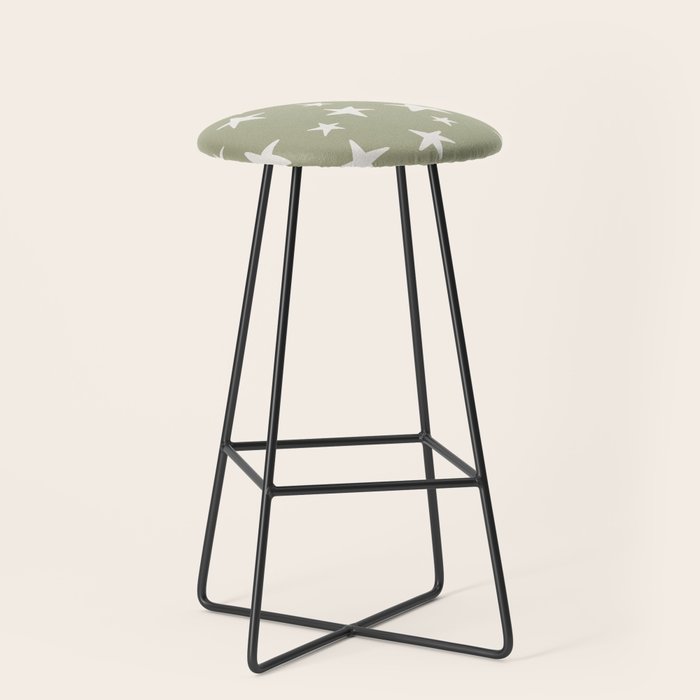 Stars Sage Green Stool Gallery Image 1