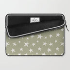 Stars Sage Green Laptop Sleeve Gallery Image 2
