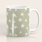 Stars Sage Green Coffee Mug Gallery Image 1
