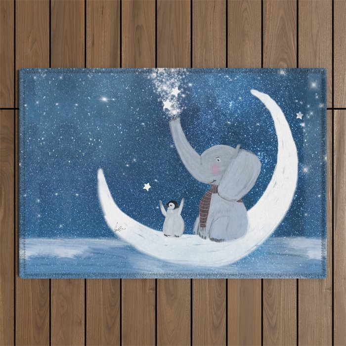 shooting stars Outdoor Rug Gallery Image 1
