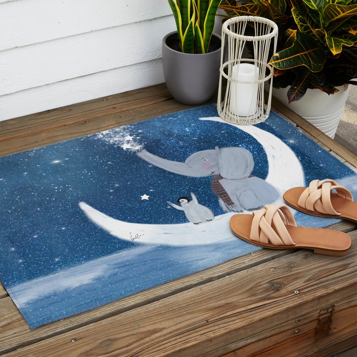 shooting stars Outdoor Rug Gallery Image 2