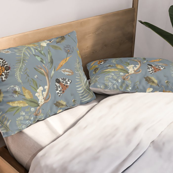 Moths Mystical Woodland B Pillow Sham Gallery Image 2
