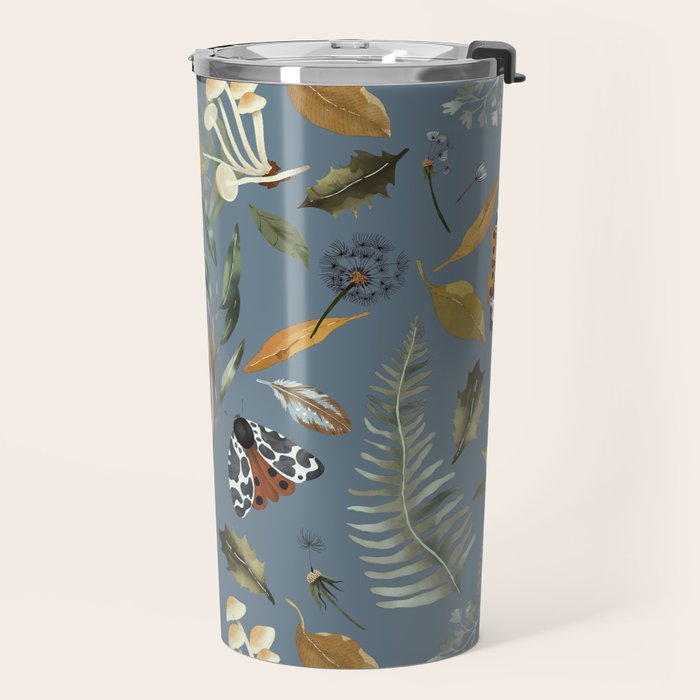 Moths Mystical Woodland B Travel Mug Gallery Image 2