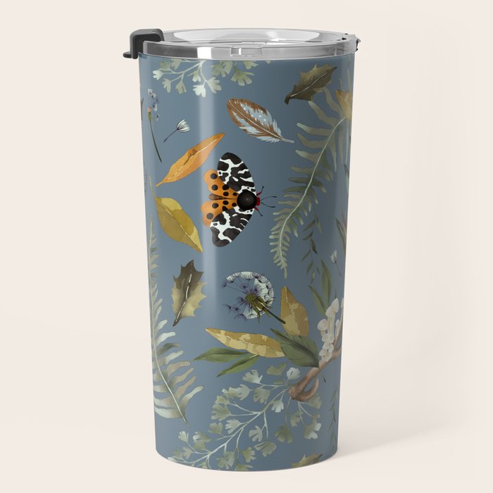 Moths Mystical Woodland B Travel Mug Gallery Image 3