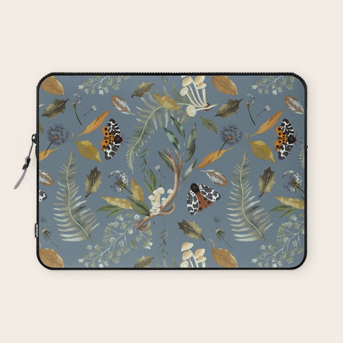 Moths Mystical Woodland B Laptop Sleeve Gallery Image 1