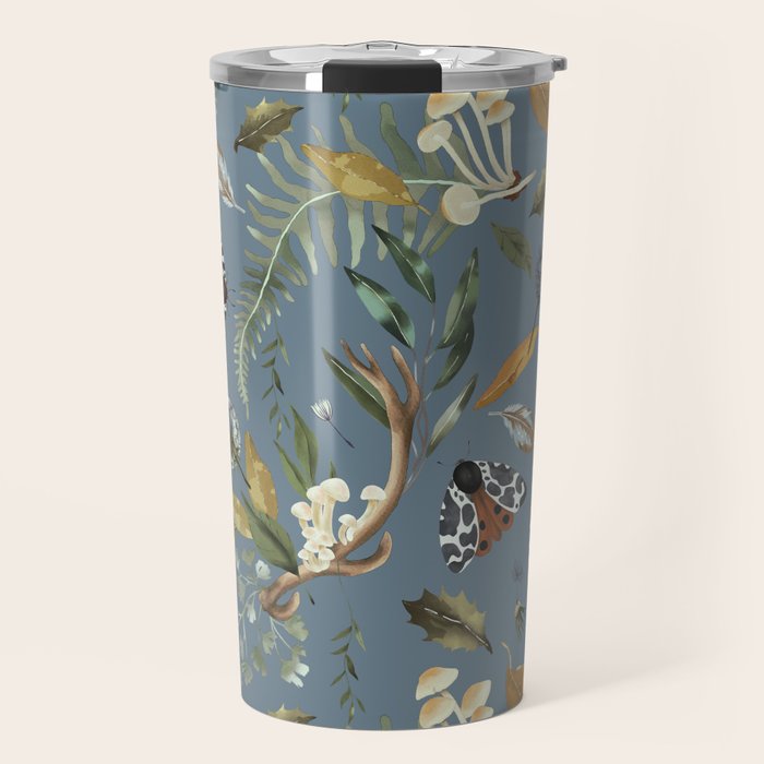 Moths Mystical Woodland B Travel Mug Gallery Image 1