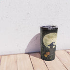 The Black Cat on Halloween Night Travel Mug Gallery Image 4