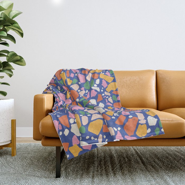 Terrazzo #1 Throw Blanket Gallery Image 1