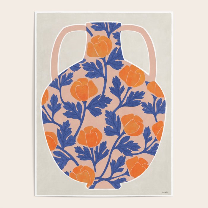 flowers and vase Poster Gallery Image 1
