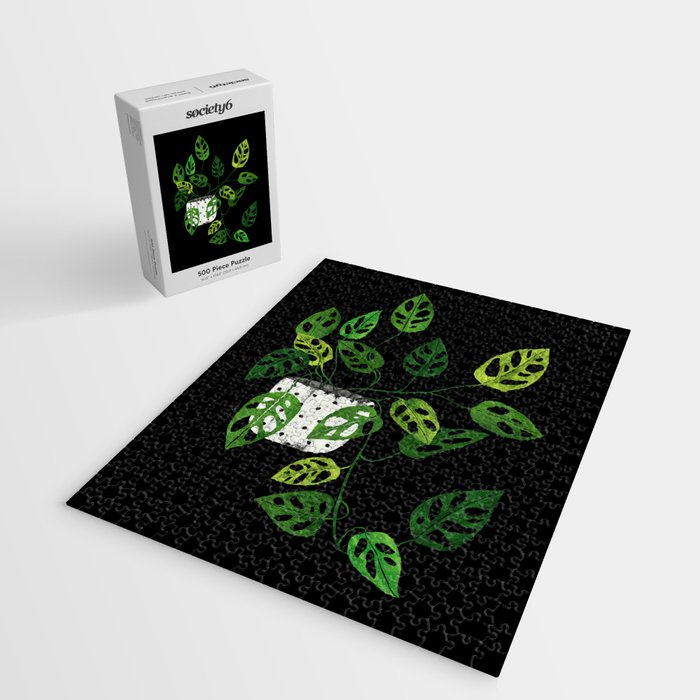 Back monstera obliqua Jigsaw Puzzle Gallery Image 2