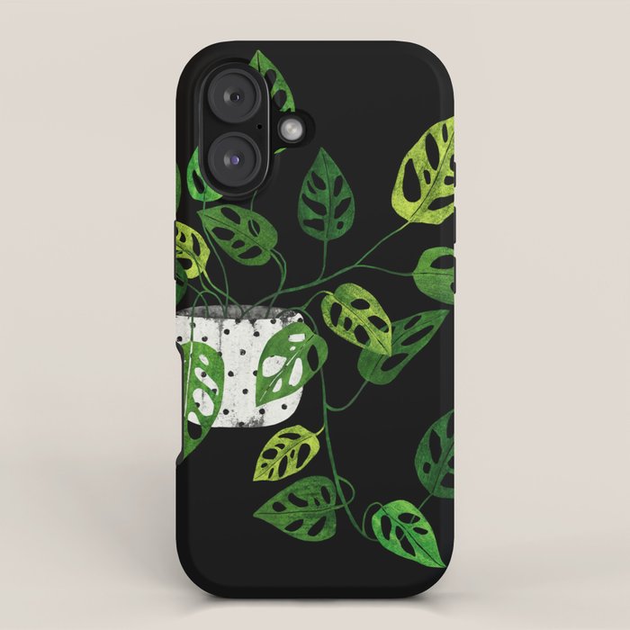 Back monstera obliqua iPhone Case Gallery Image 1