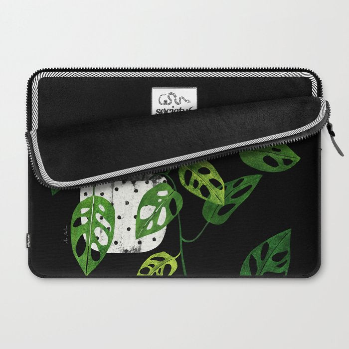 Back monstera obliqua Laptop Sleeve Gallery Image 2