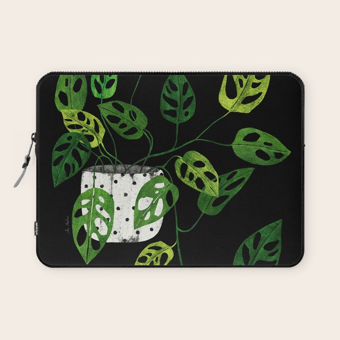 Back monstera obliqua Laptop Sleeve Gallery Image 1
