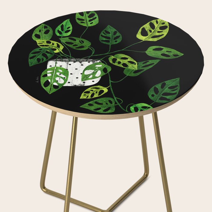 Back monstera obliqua Side Table Gallery Image 2