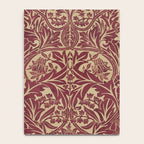 William Morris Vintage Bluebell Claret Red Gold Notebook Gallery Image 4